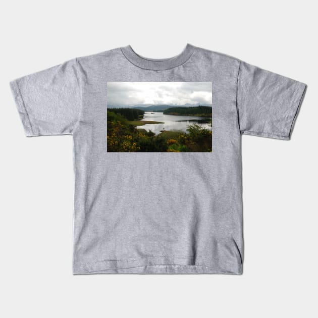 Scottish Loch Kids T-Shirt by RichardGibb